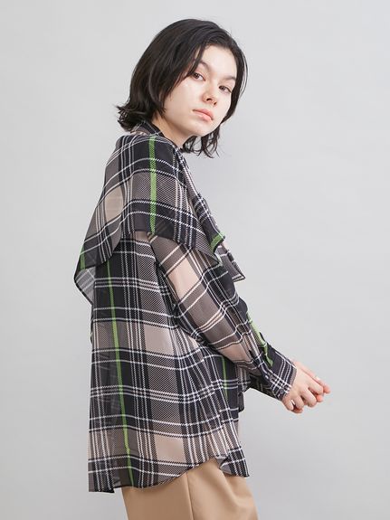 チェックボウタイブラウス(ブラウス)｜トップス｜Mila Owen（ミラ