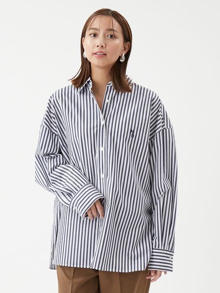 ★ドゥーズィエムクラス★オーバーサイズシャツ カシュクール2wayシャツ 2WAYカシュクールーオーバーサイズシャツ(シャツ)｜トップス｜Mila