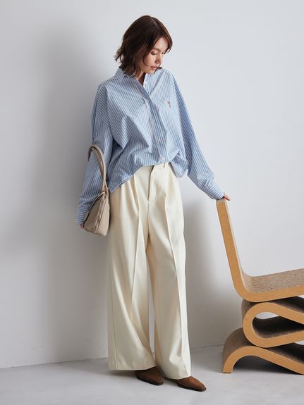 2WAYカシュクールーオーバーサイズシャツ(シャツ)｜トップス｜Mila