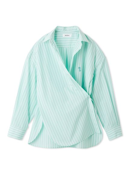 umi様 シャツ ライトピンク 2WAYカシュクールーオーバーサイズシャツ(シャツ)｜トップス｜Mila