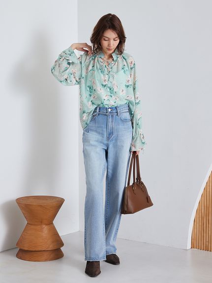 フラワープリントブラウス(ブラウス)｜トップス｜Mila Owen（ミラ