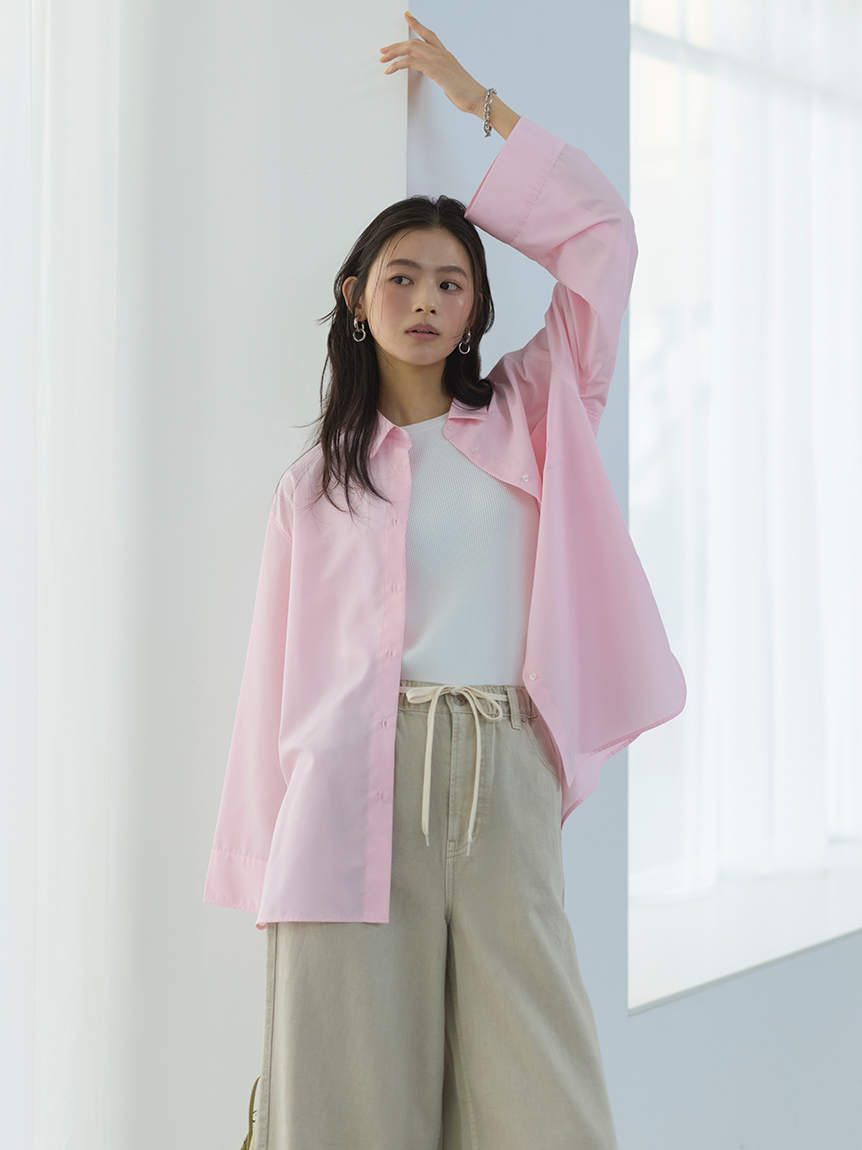 LUMISHADE】ロールアップオーバーシャツ(シャツ)｜トップス｜Mila Owen