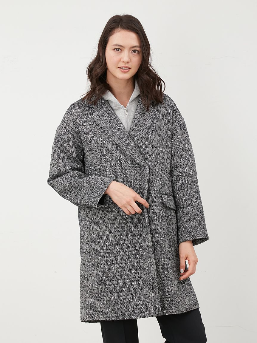 Mila Owen THE COAT LAB 【限定】プリーツウールコート - ロングコート