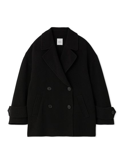 ⭐︎入手困難　09aw　シャリーフ　Pコート　コクーンコート　毛足長ウール　時計 ウールリバーロング コート （その他アウター）｜L size ONWARD