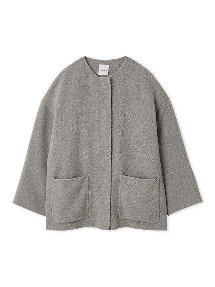 WEB限定カラー】2wayファーポケットリバーコート(ハーフコート