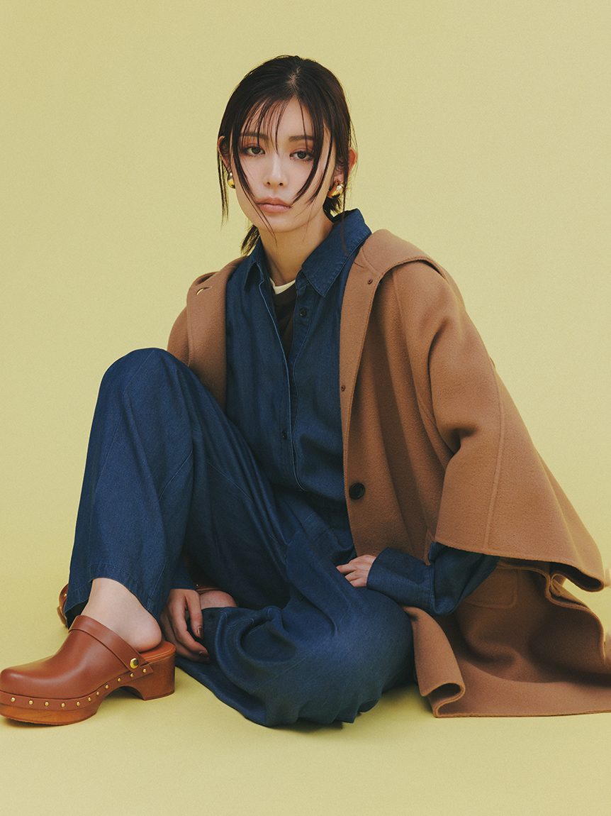 フードポンチョコート(ハーフコート)｜アウター｜Mila Owen