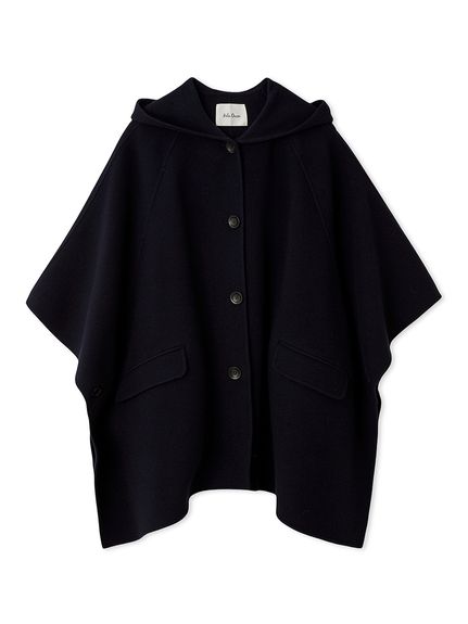 ミラオーウェンオーバーサイズダウンポンチョダウンベストコートエトレトウキョウ ミラオーウェン ビッグカラーポンチョコート ダウン ベスト