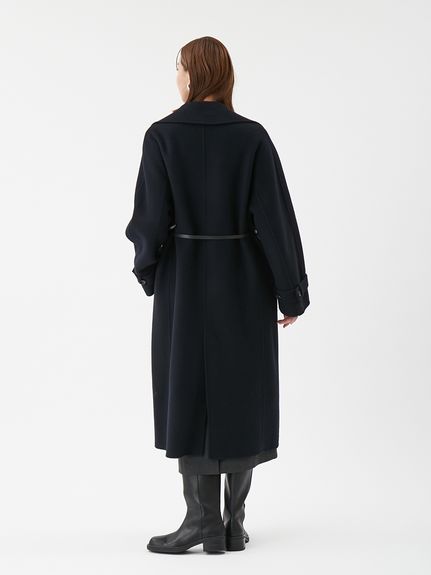 ベルト付きリバーピーコート(ロングコート)｜アウター｜Mila Owen