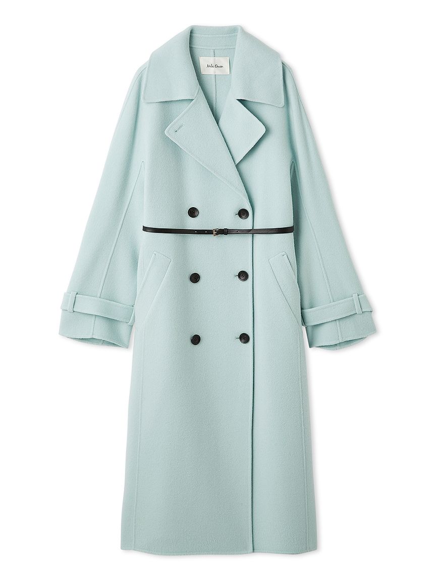 ベルト付きリバーピーコート(ロングコート)｜アウター｜Mila Owen