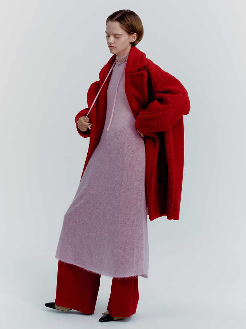 オーバーサイズボアコート(ロングコート)｜アウター｜Mila Owen（ミラ