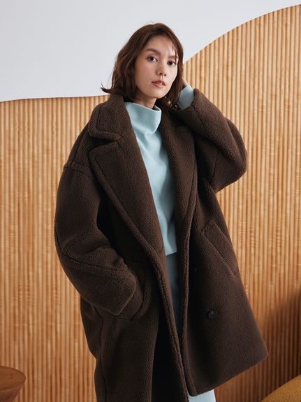 オーバーサイズボアコート(ロングコート)｜アウター｜Mila Owen（ミラ