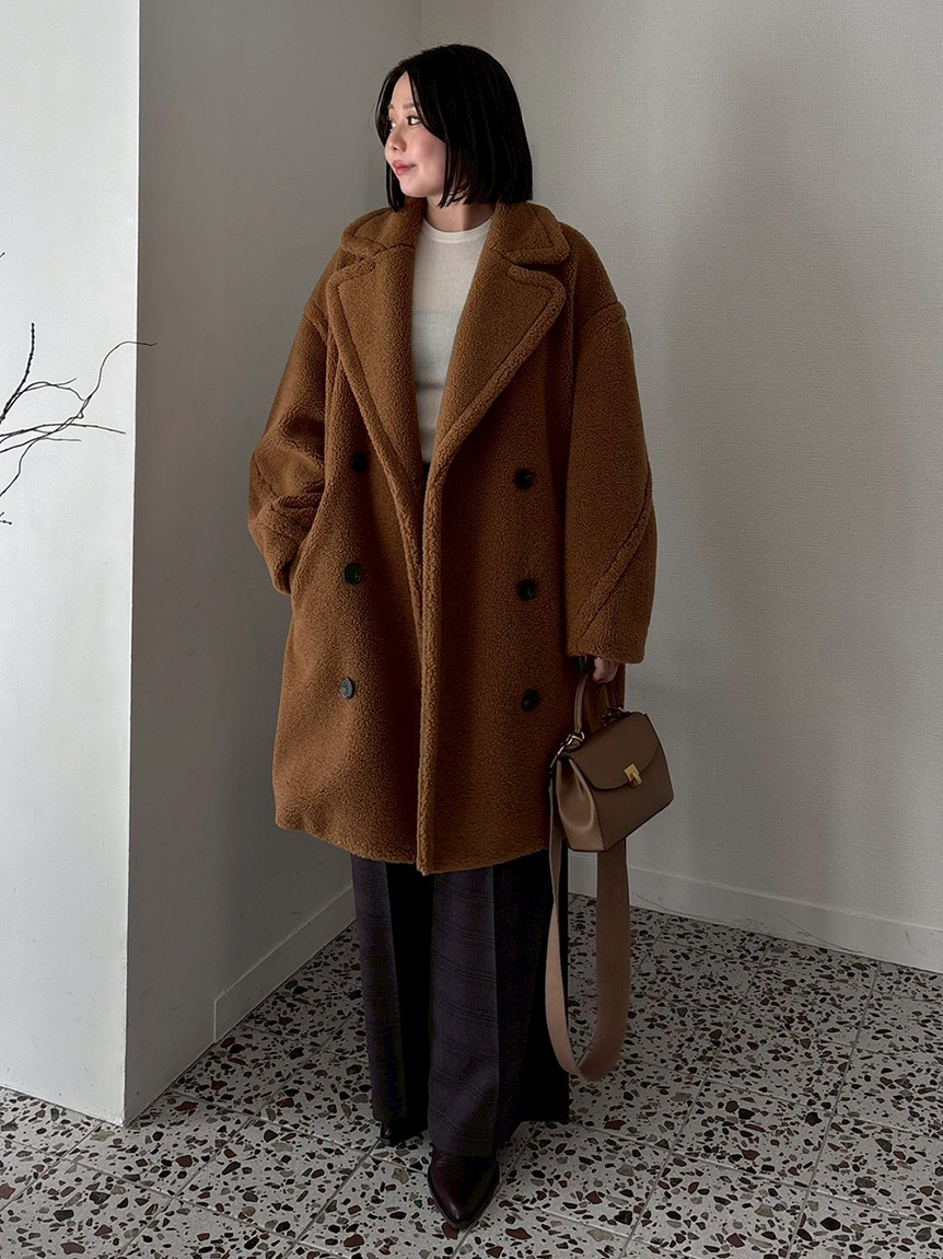 オーバーサイズボアコート(ロングコート)｜アウター｜Mila Owen（ミラ