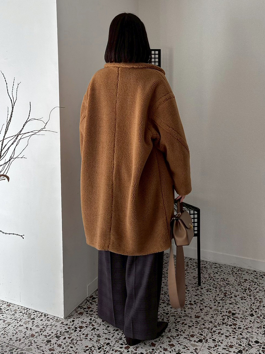 【新品】Mila Owen オーバーサイズボアコート オーバーサイズボアコート(ロングコート)｜アウター｜Mila Owen（ミラ