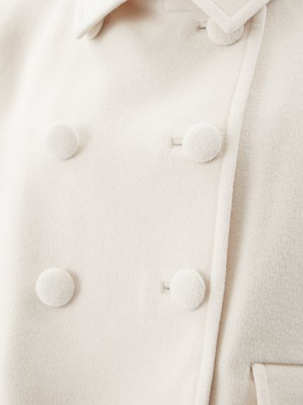 ウールカシミヤショート丈ピーコート(コート)｜アウター｜Mila Owen