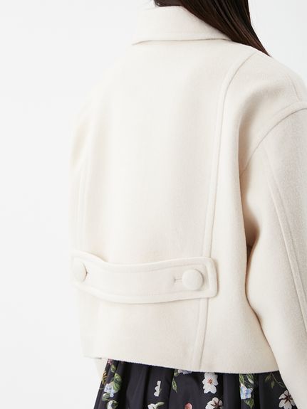 ウールカシミヤショート丈ピーコート(コート)｜アウター｜Mila Owen