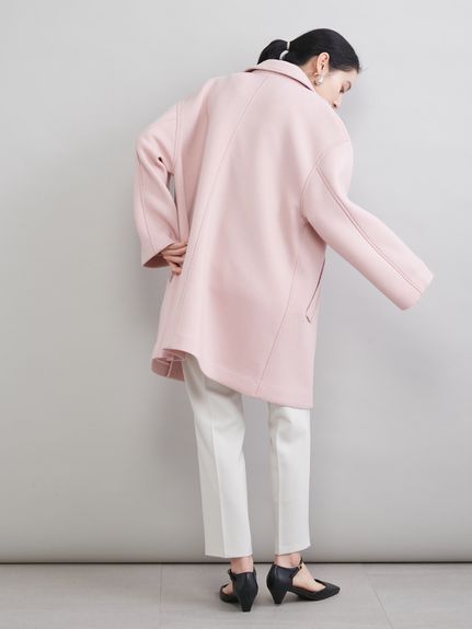 ステンカラーAラインポンチコート(ハーフコート)｜アウター｜Mila