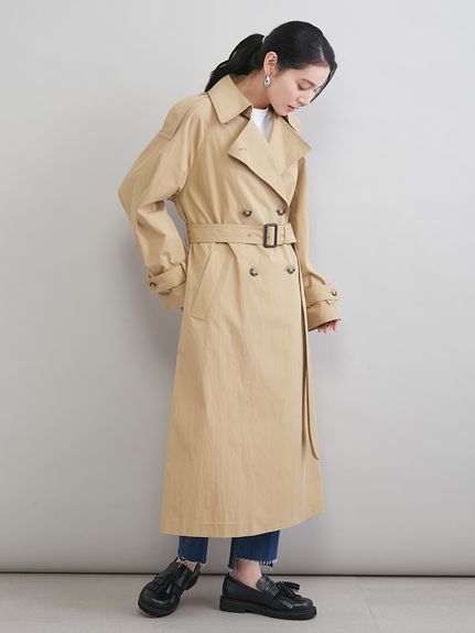 撥水オーバーサイズトレンチコート(トレンチコート)｜アウター｜Mila