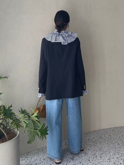 MilaOwen（ミラ オーウェン）金釦ダブルブレストロングブレザー 金釦ダブルブレストロングブレザー(テーラードジャケット)｜アウター