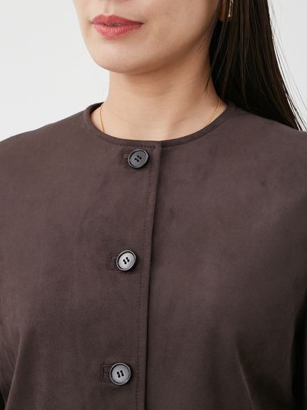 パッチポケットコンパクトスエードジャケット(ジャケット)｜アウター