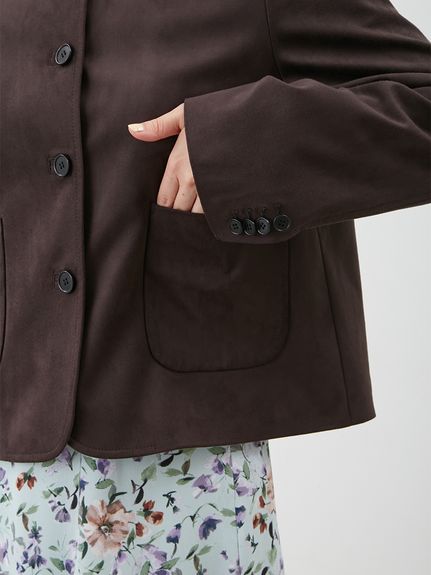 Mila Owen パッチポケットコンパクトスエードジャケット パッチポケットコンパクトスエードジャケット(ジャケット