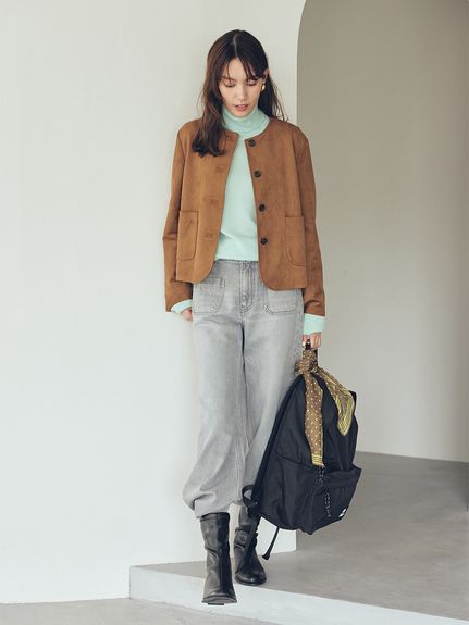 パッチポケットコンパクトスエードジャケット(ジャケット)｜アウター