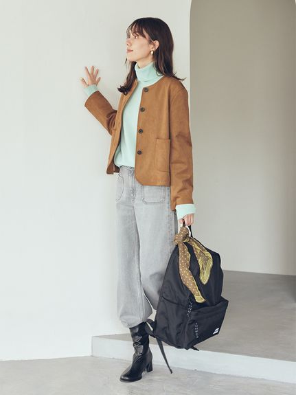 パッチポケットコンパクトスエードジャケット(ジャケット)｜アウター