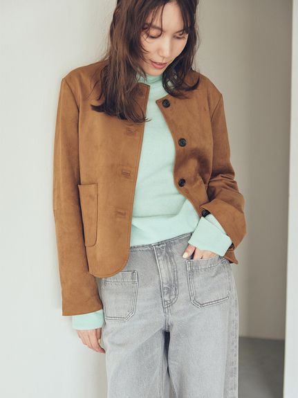 パッチポケットコンパクトスエードジャケット(ジャケット