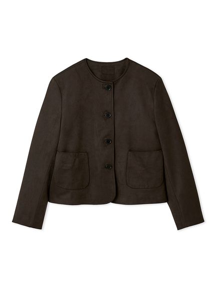 パッチポケットコンパクトスエードジャケット(ジャケット)｜アウター