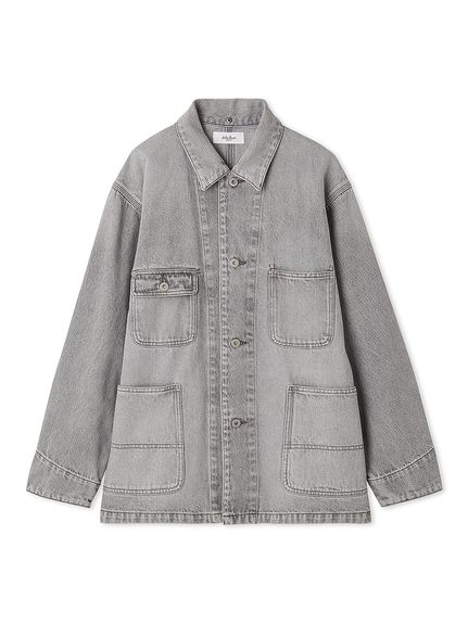 ハーフ丈デニムカバーオール(デニムジャケット)｜アウター｜Mila Owen