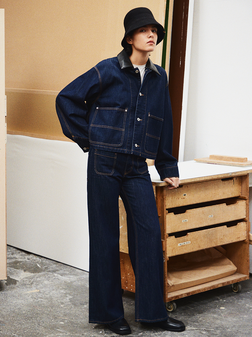 ショート丈デニムカバオール(デニムジャケット)｜アウター｜Mila Owen