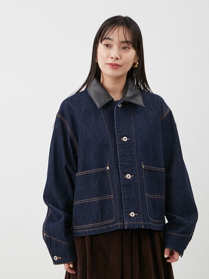 ショート丈デニムカバオール(デニムジャケット)｜アウター｜Mila
