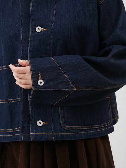 ショート丈デニムカバオール(デニムジャケット)｜アウター｜Mila Owen