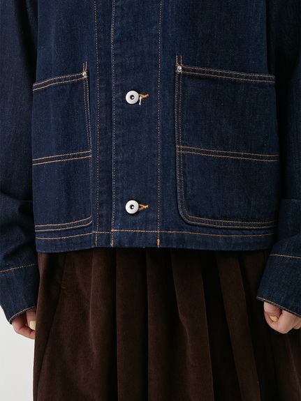 ショート丈デニムカバオール(デニムジャケット)｜アウター｜Mila Owen