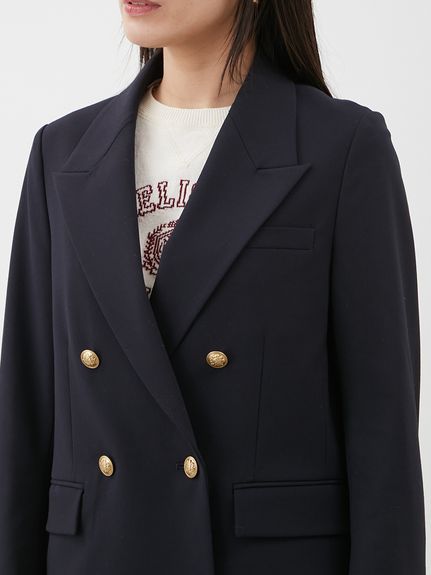 【Mila owen ミラオーウェン 金釦ダブルブレザーコンパクトジャケット】 Mila Owen（ミラオーウェン）の「金釦ダブルブレザーコンパクト