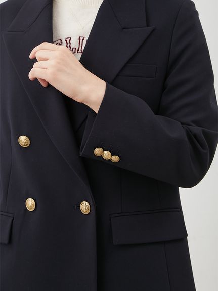 金釦ダブルブレストブレザー(テーラードジャケット)｜アウター