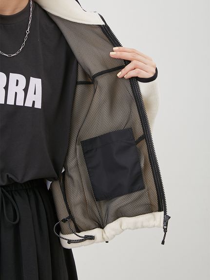 コンパクトサイズフリースブルゾン(ブルゾン)｜アウター｜Mila Owen