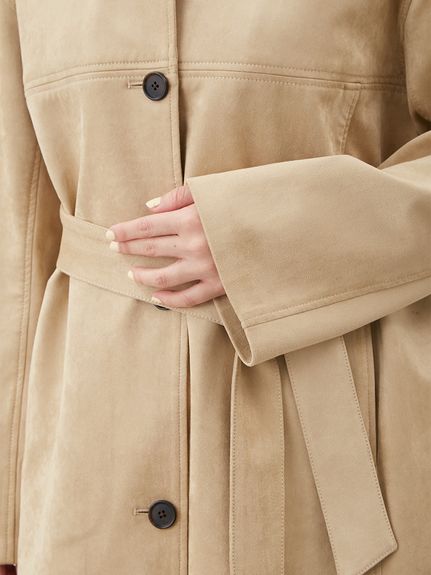 定価2.5万　ミッシェルクラン　フェイクムートンブルゾン　ベージュ×アイボリー. MK MICHEL KLEIN（MK ミッシェルクラン）｜おすすめから探す