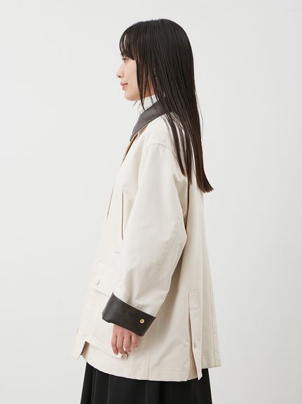 ショート丈ハンティングジャケット　BEG Mila Owen Mila Owen（ミラオーウェン）の「ショート丈ハンティングジャケット