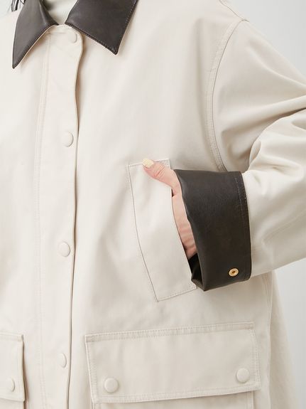 ショート丈ハンティングジャケット　BEG Mila Owen Mila Owen（ミラオーウェン）の「ショート丈ハンティングジャケット