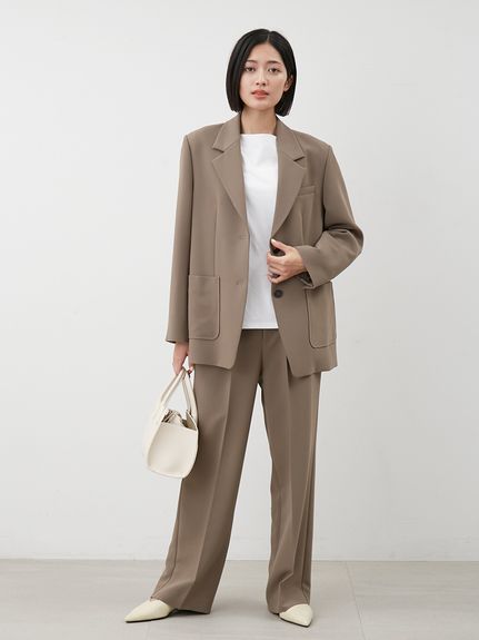 【新品】Mila Owen セットアップ(ジャケット&パンツ) Mila Owen（ミラオーウェン）の「SET UPジャケット（テーラード