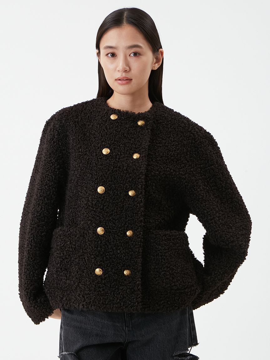 金釦カールファージャケット(ジャケット)｜アウター｜Mila Owen（ミラ