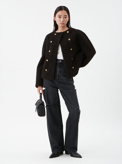 金釦カールファージャケット(ジャケット)｜アウター｜Mila Owen（ミラ