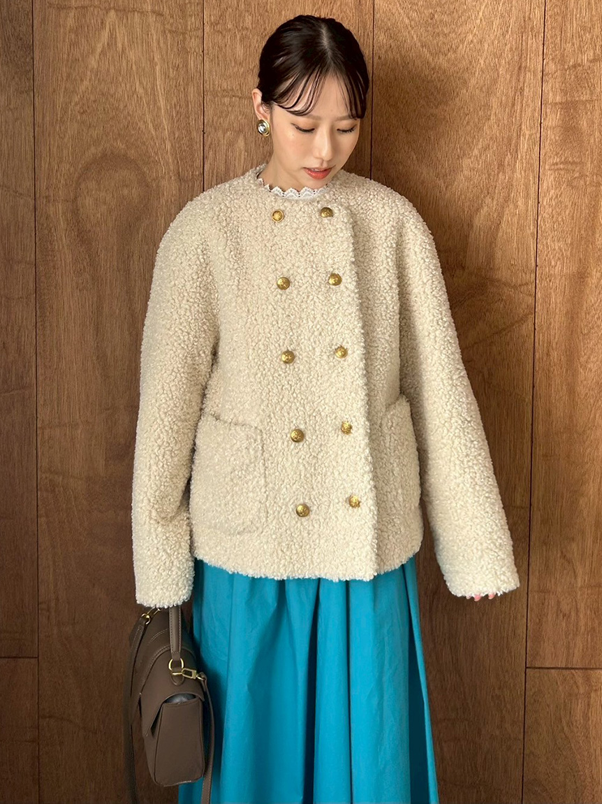 金釦カールファージャケット(ジャケット)｜アウター｜Mila Owen（ミラ