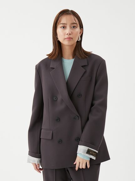 セットアップ対応】ターンバックダブルブレストジャケット(ジャケット
