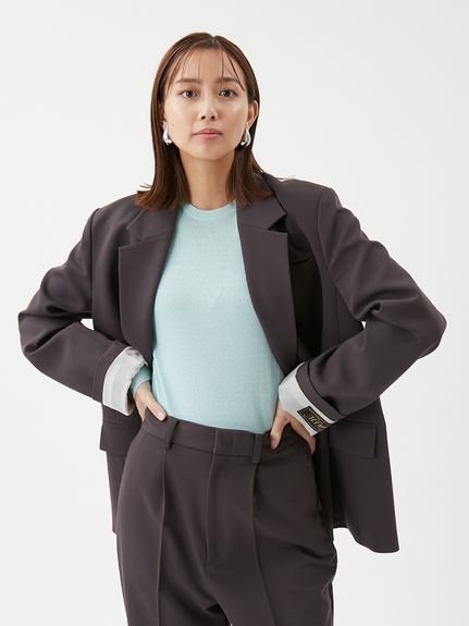 セットアップ対応】ターンバックダブルブレストジャケット(ジャケット