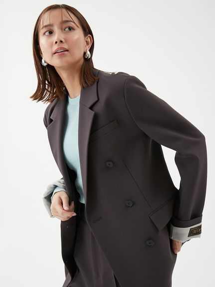 セットアップ対応】ターンバックダブルブレストジャケット(ジャケット