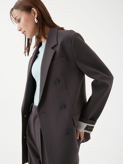 セットアップ対応】ターンバックダブルブレストジャケット(ジャケット