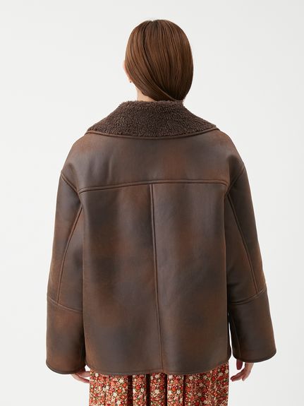 フェイクレザームートンジャケット(ジャケット)｜アウター｜Mila Owen