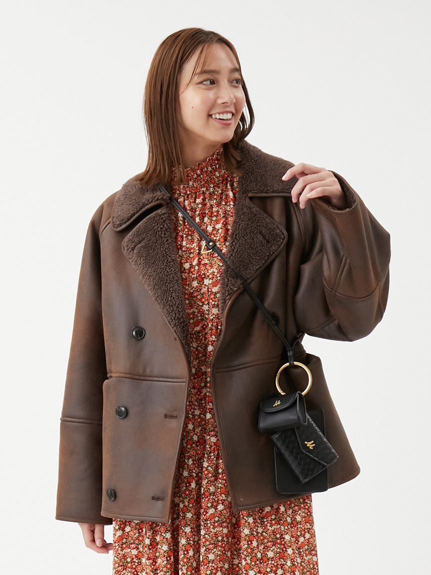 「値下げしました！」リアルムートンジャケットレディース GOLDJAPAN 大きいサイズ レディース アウター コート ジャケット