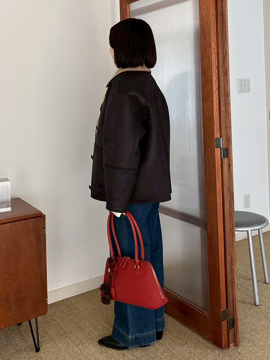 「値下げしました！」リアルムートンジャケットレディース 楽天市場】 ボアコート フェイクムートン ジャケット レディース